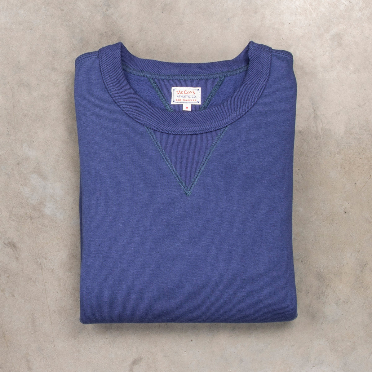 The Real McCoys Athletic 10 Oz Loopwheel Sweatshirt MQ Navy 