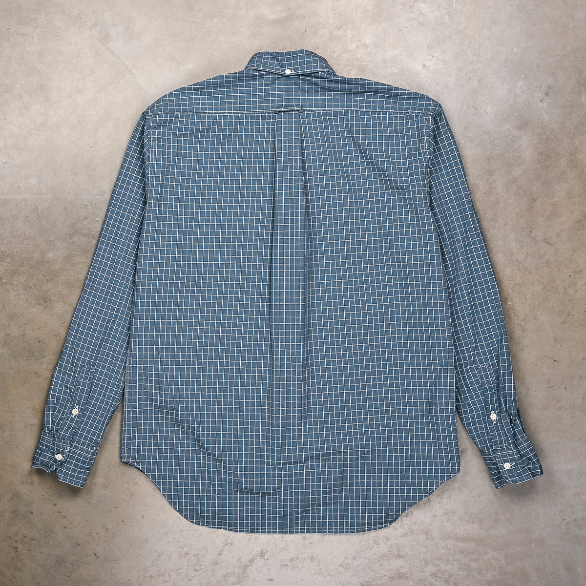 Gitman Vintage x Frans Boone Poplin Check Teal Russet White - Chad