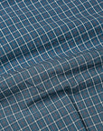 Gitman Vintage x Frans Boone Poplin Check Teal Russet White - Chad