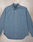 Gitman Vintage x Frans Boone Poplin Check Teal Russet White - Chad