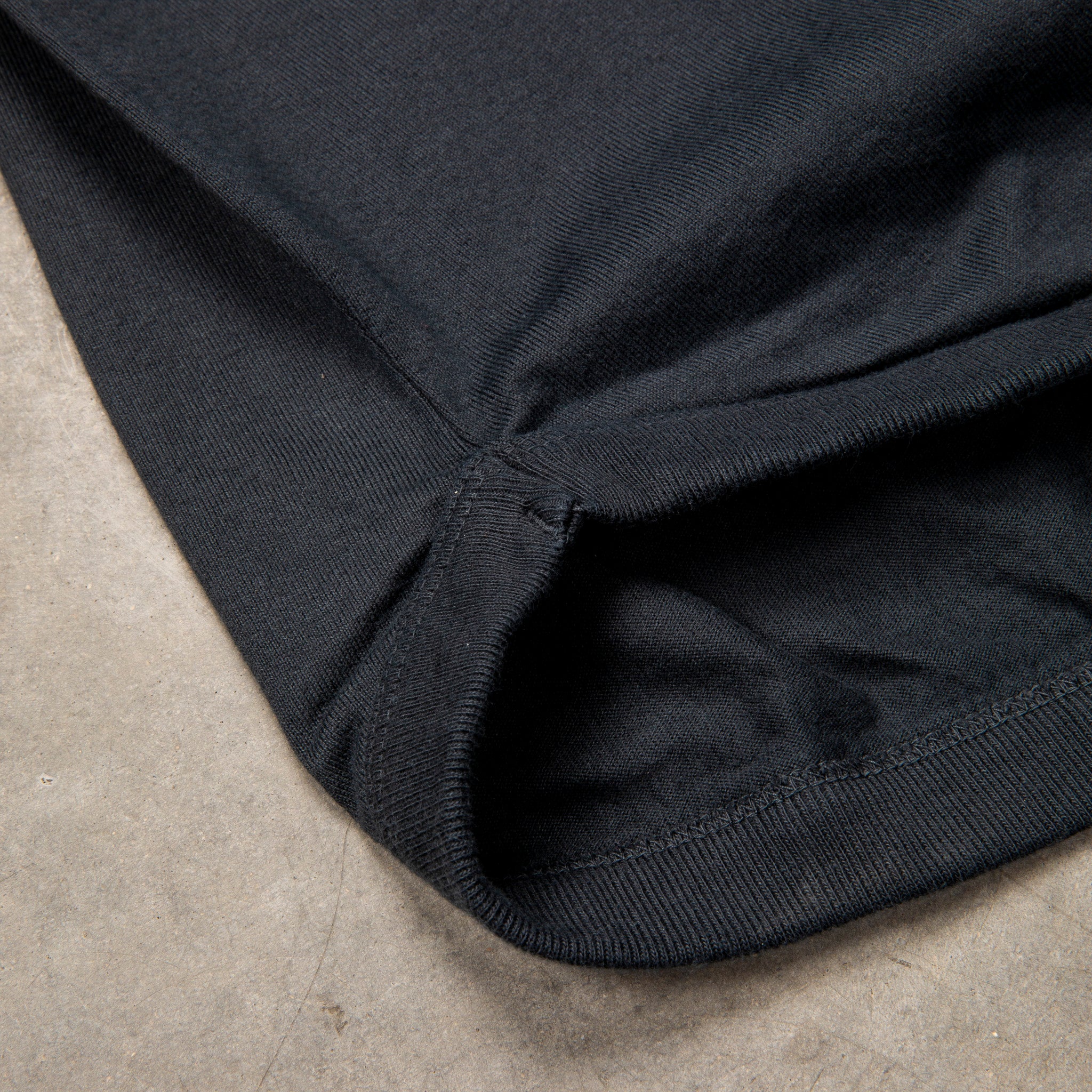 Fullcount Flat Seam Heavyweight T-Shirt Ink. Black