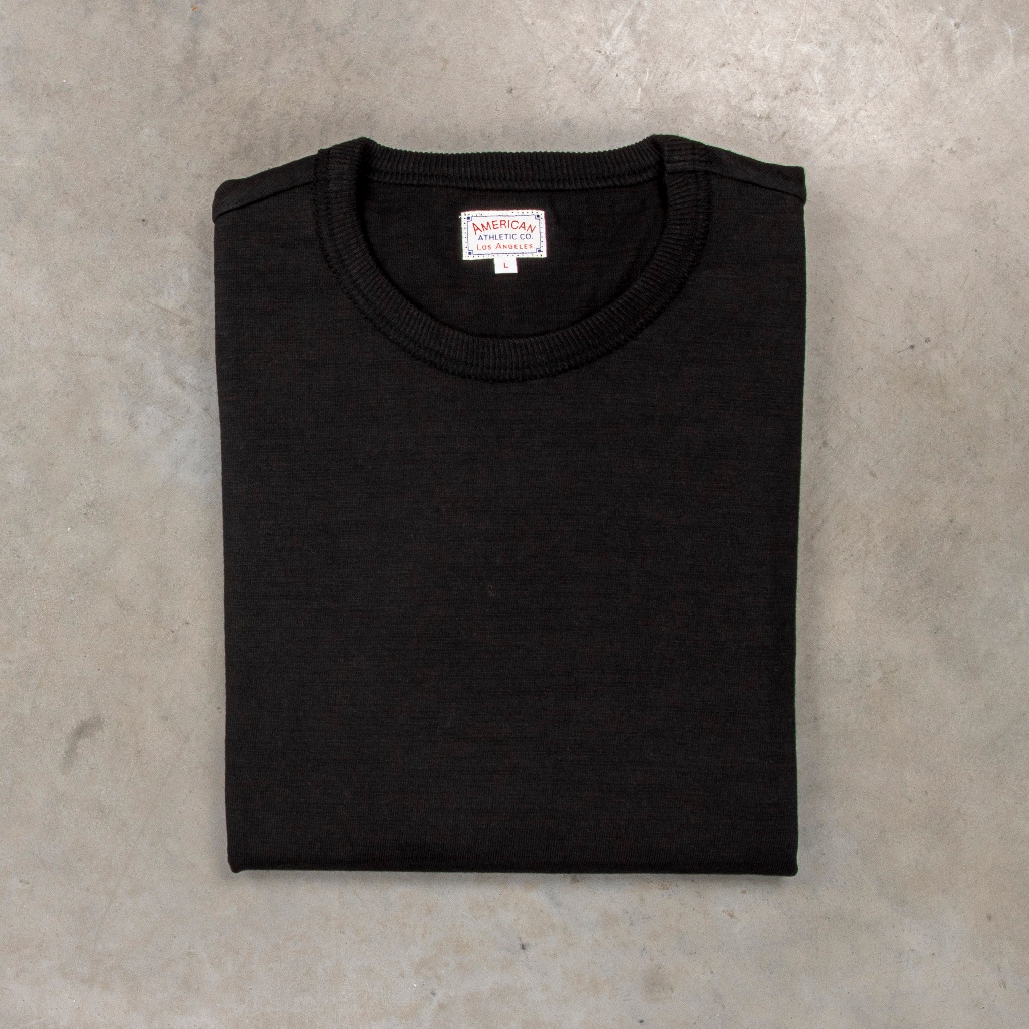 The Real McCoy&#39;s Athletic Loopwheel T-Shirt Black