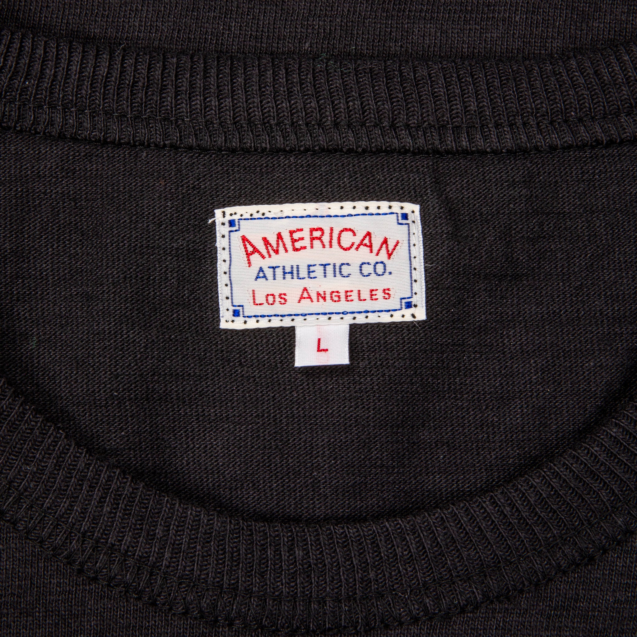 The Real McCoy&#39;s Athletic Loopwheel T-Shirt Black