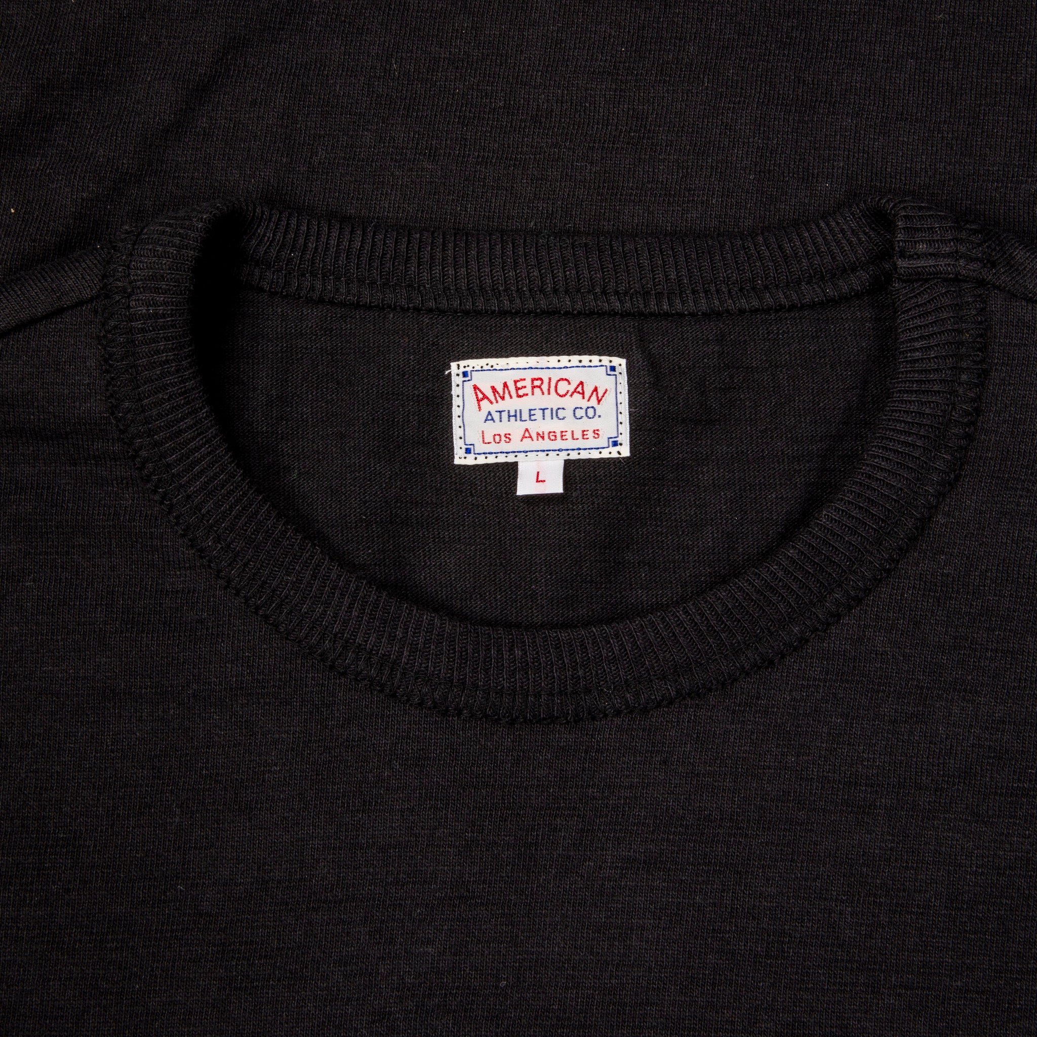The Real McCoy&#39;s Athletic Loopwheel T-Shirt Black