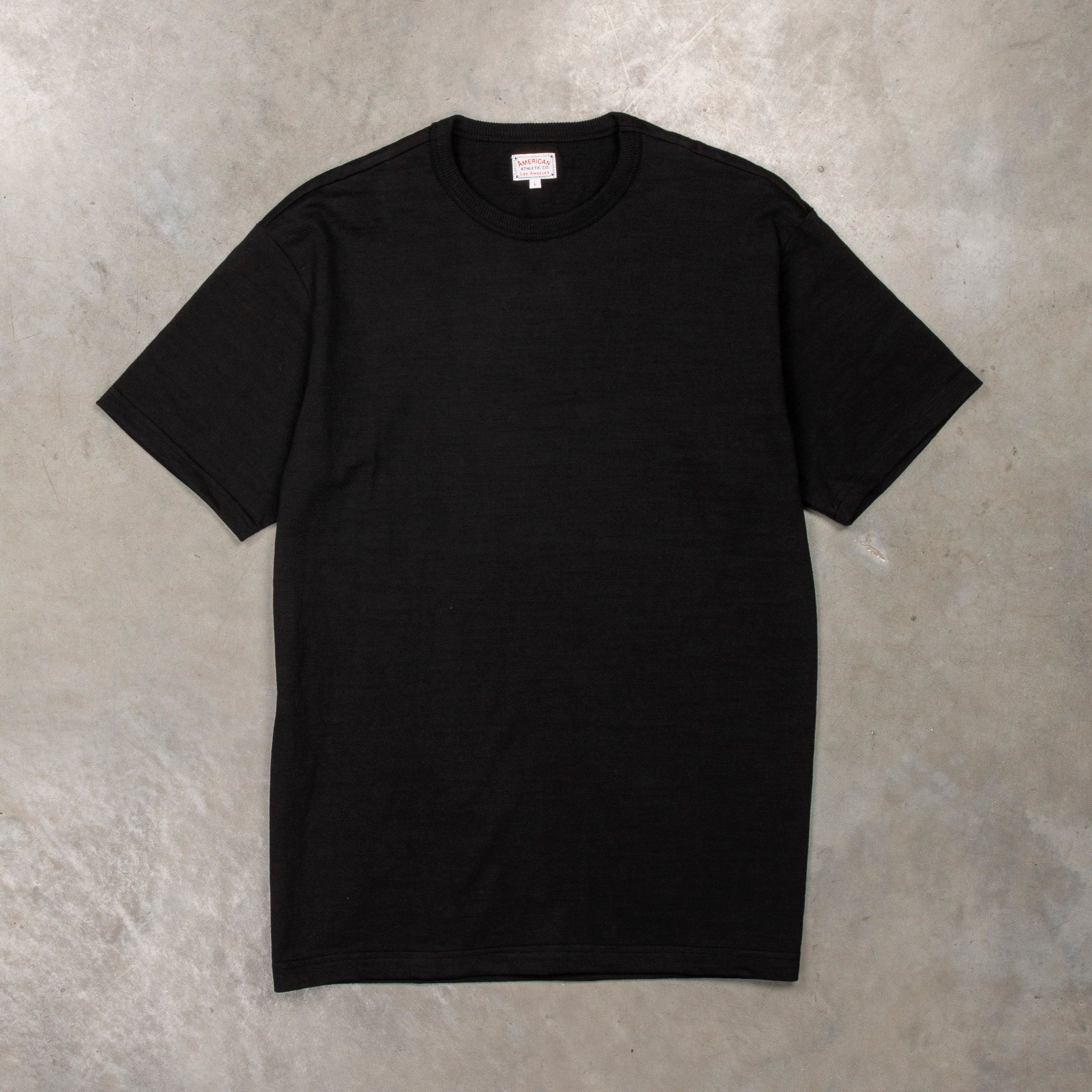 The Real McCoy&#39;s Athletic Loopwheel T-Shirt Black