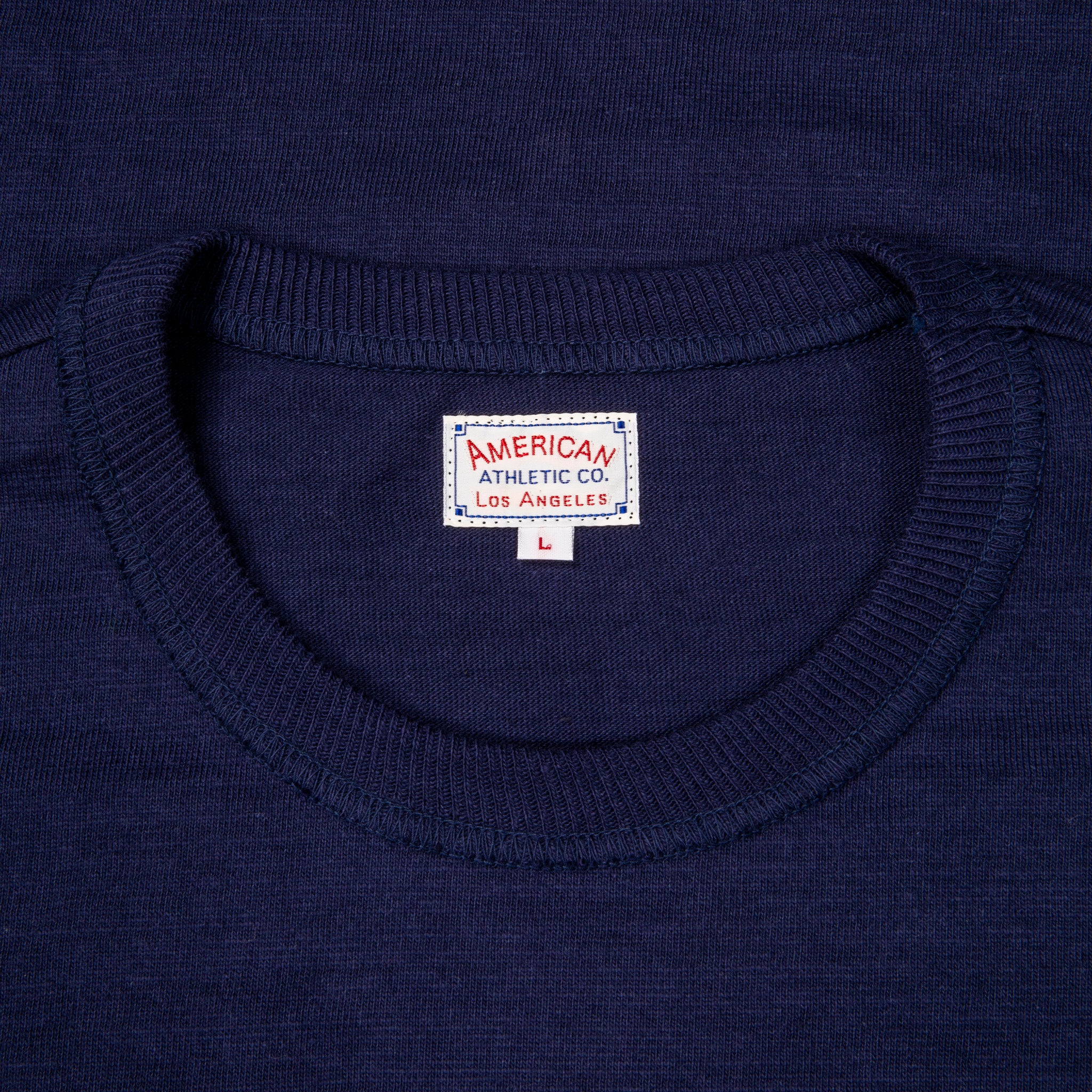 The Real McCoy&#39;s Athletic Loopwheel T-Shirt Navy