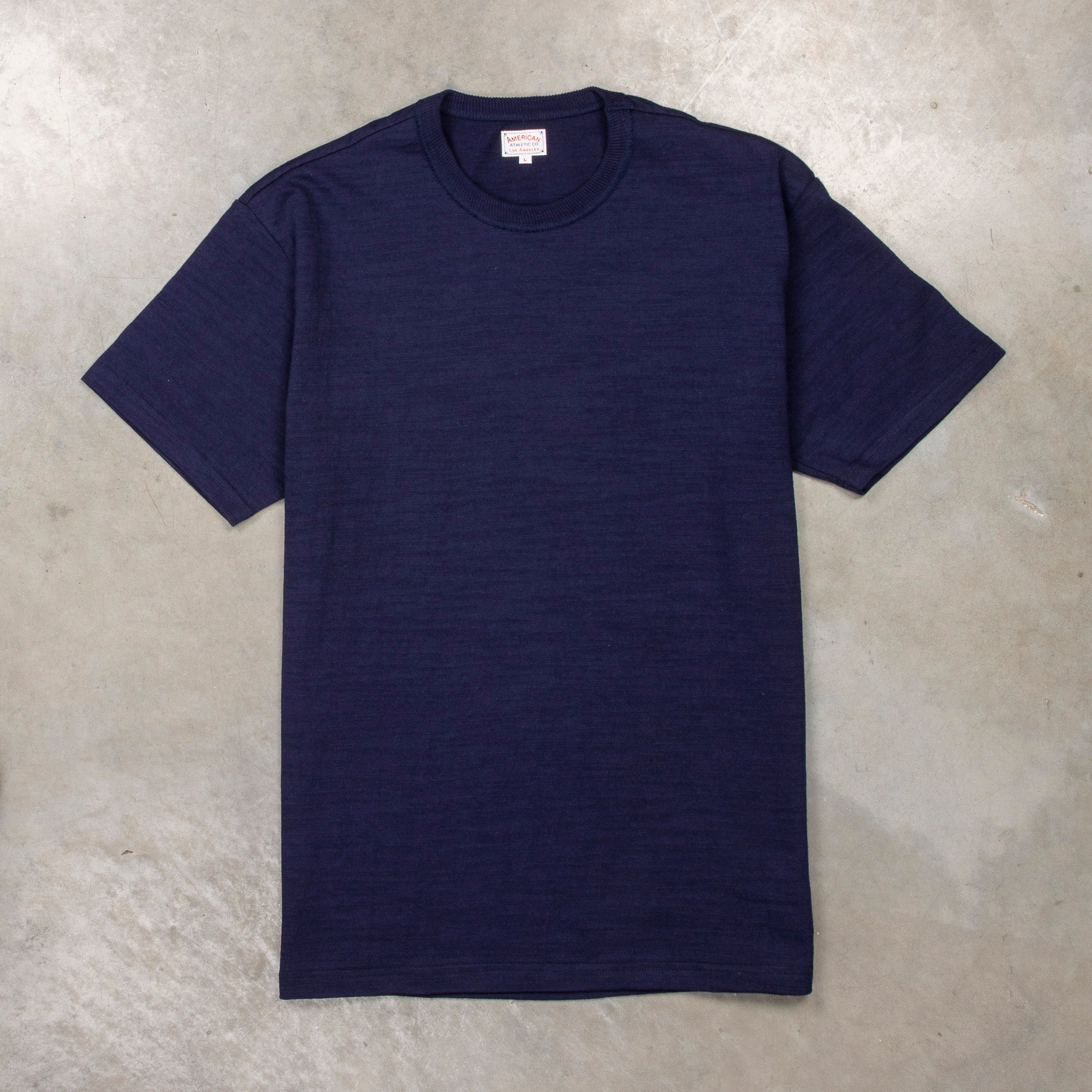 The Real McCoy&#39;s Athletic Loopwheel T-Shirt Navy