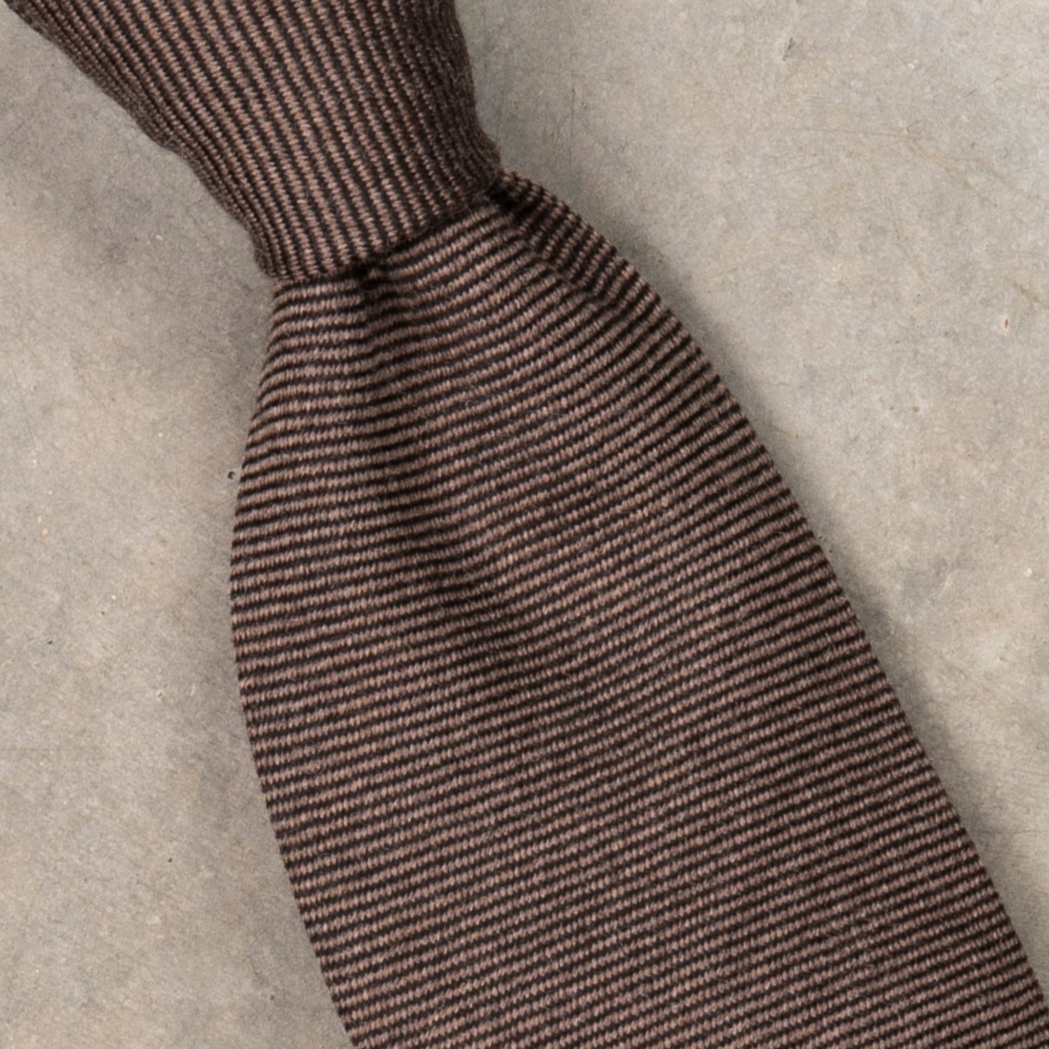 Finamore Cravatta &quot;Sette Pieghe&quot; Cordlane Beige Scuro