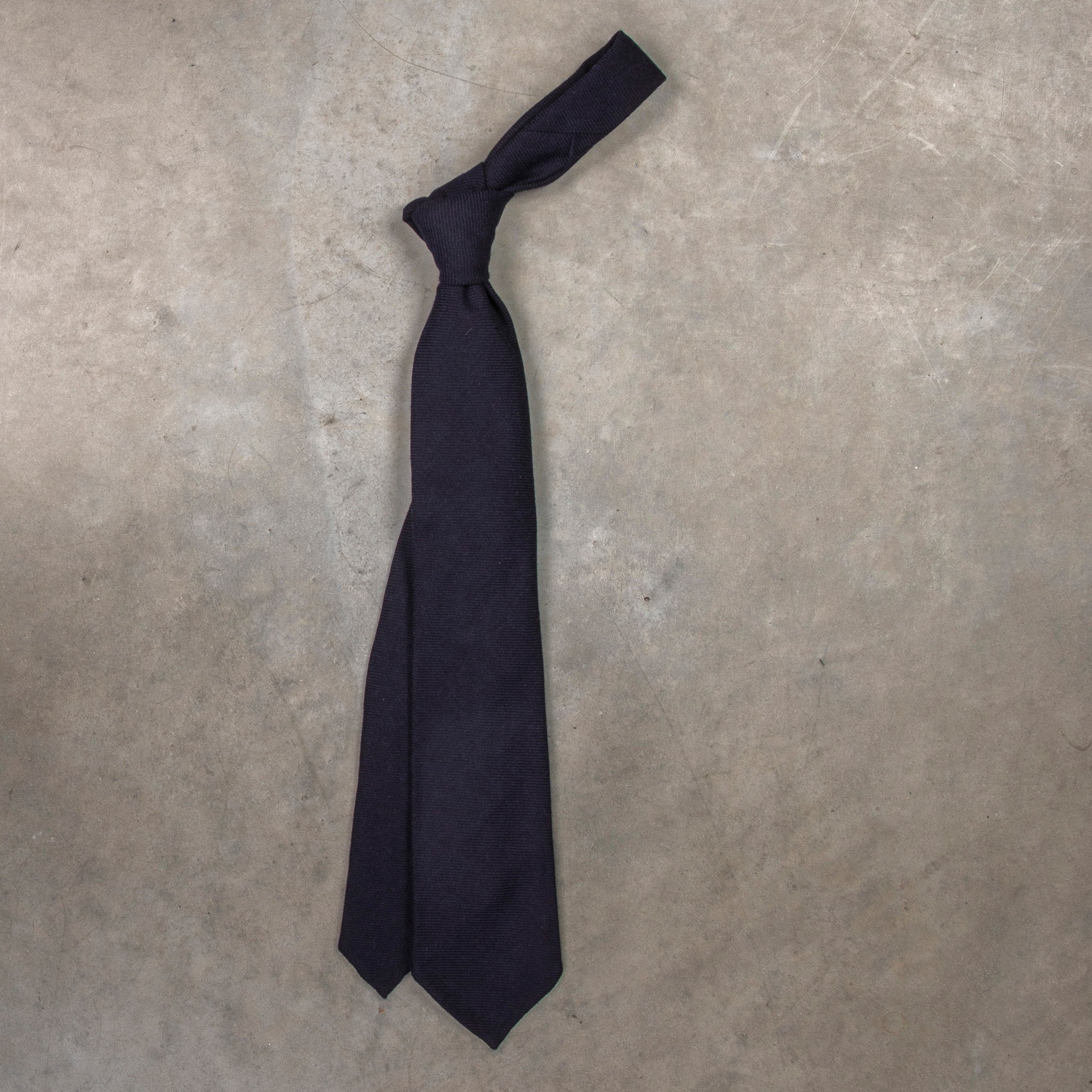 Finamore Cravatta &quot;Sette Pieghe&quot; Cordlane Blu Notte
