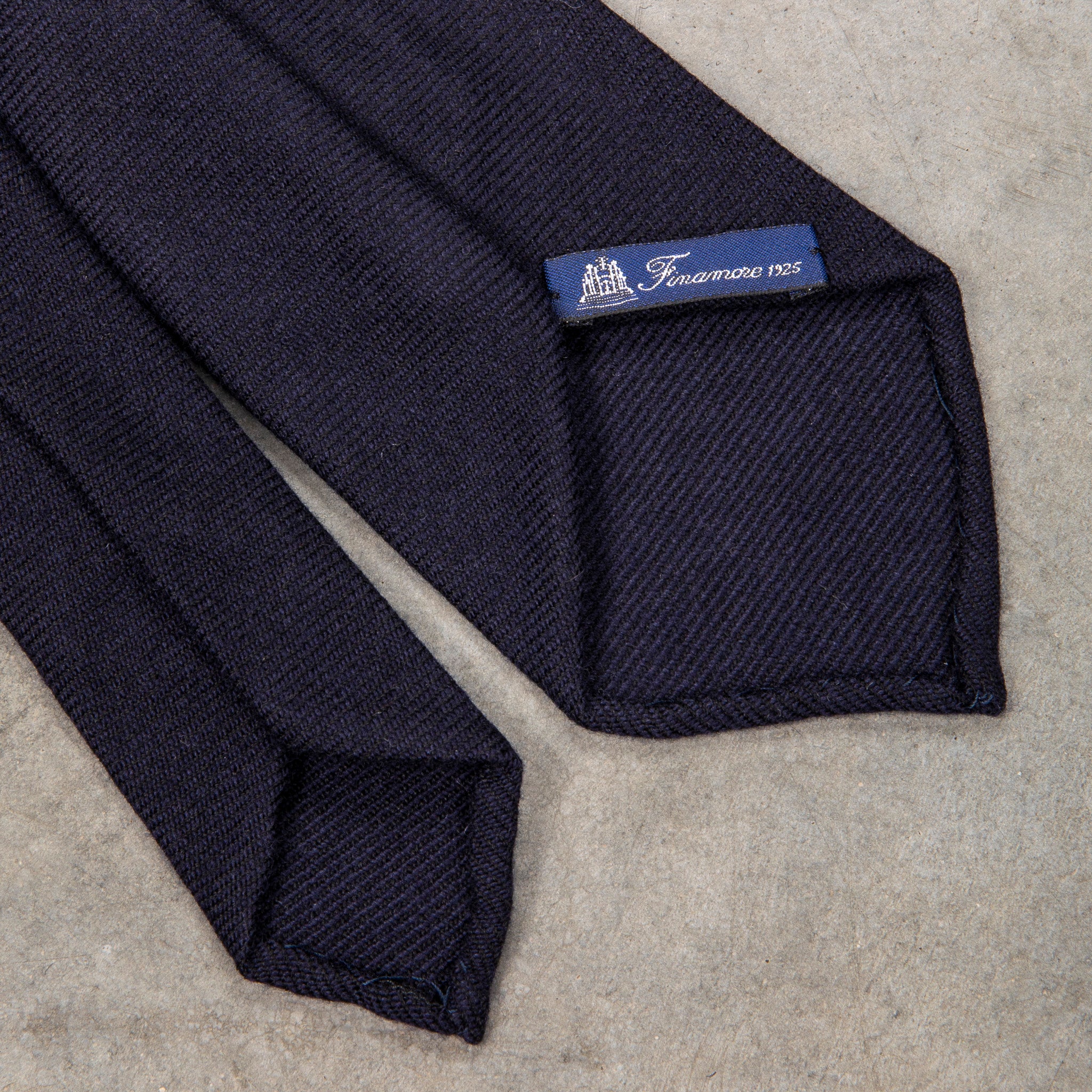 Finamore Cravatta &quot;Sette Pieghe&quot; Cordlane Blu Notte