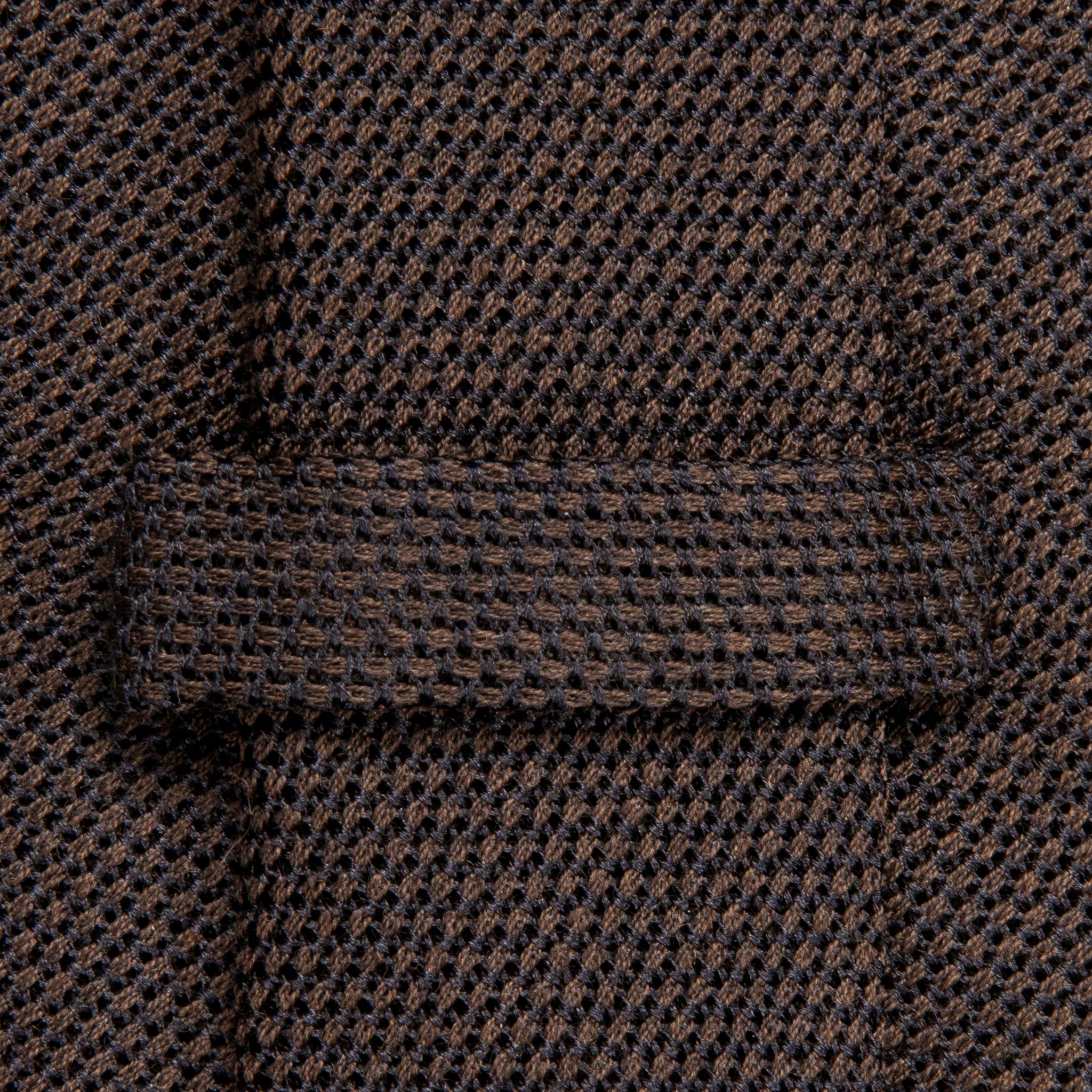 Finamore Cravatta &quot;Sette Pieghe&quot; Wool Silk Grenadine Marrone