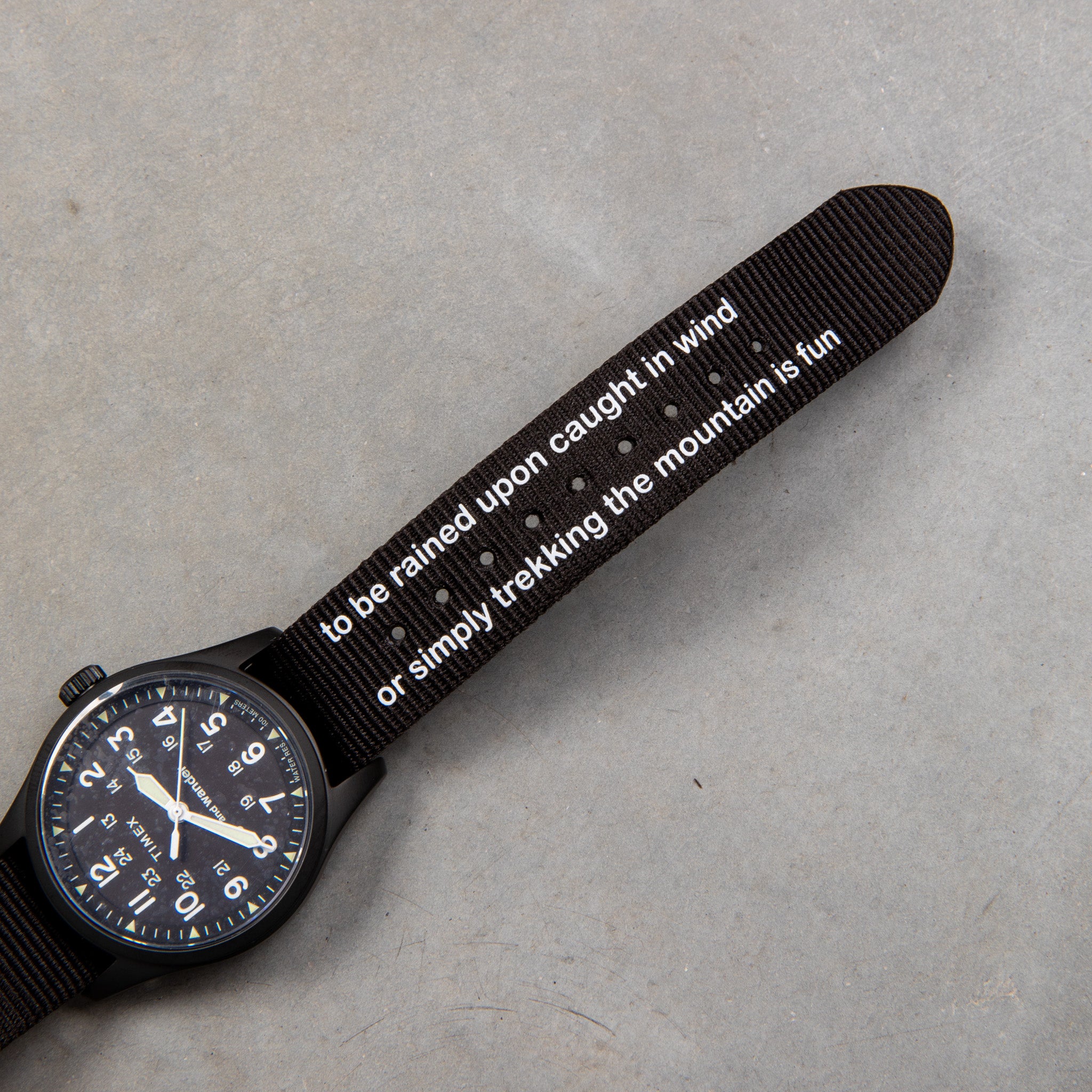 And Wander x TIMEX Expedition North Field Post Solar Watch Black