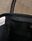 Croots Vintage Leather Field Tote Bag Black