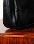 Croots Vintage Leather Field Tote Bag Black