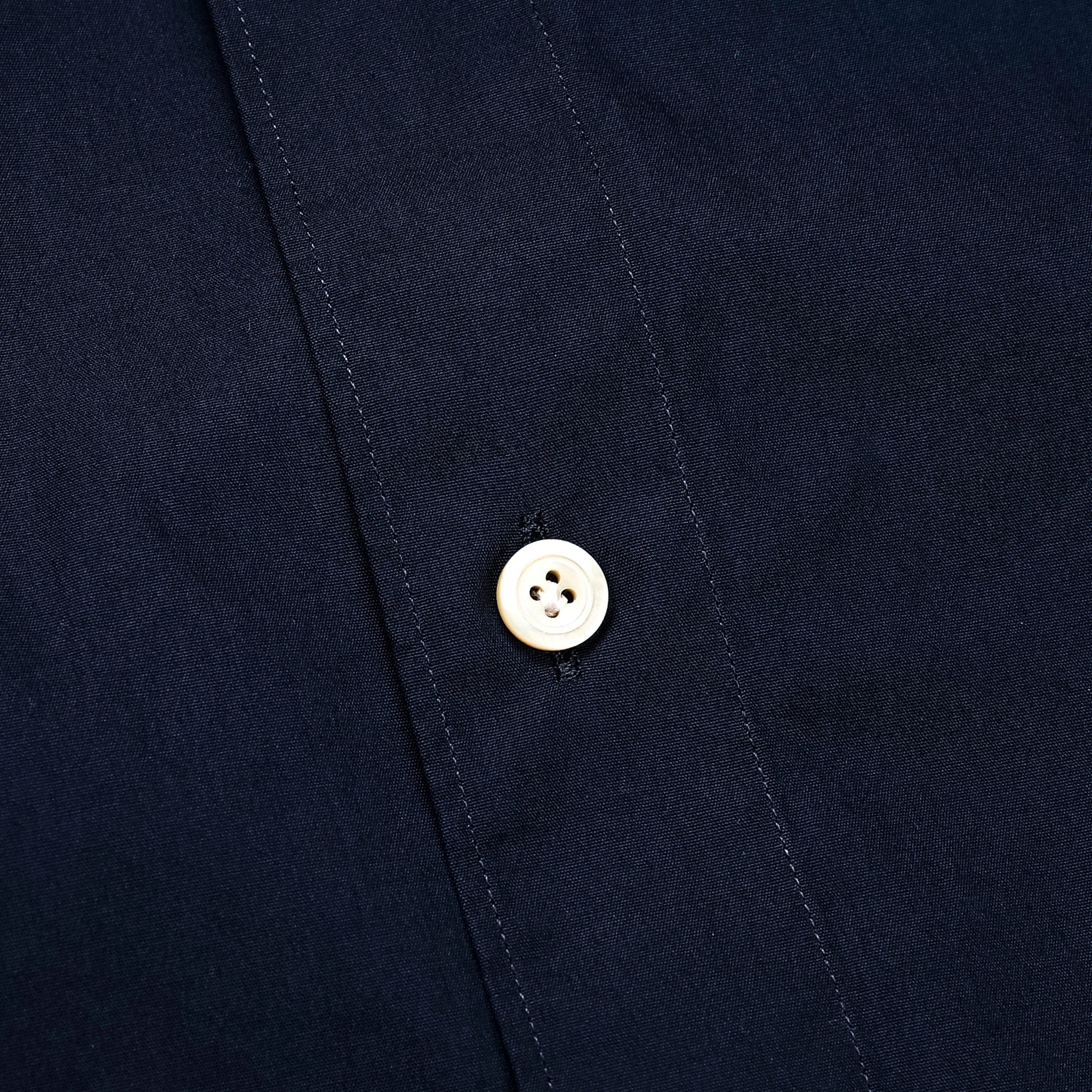 Finamore Tokyo Shirt Lucio Collar Alumo Poplin Navy