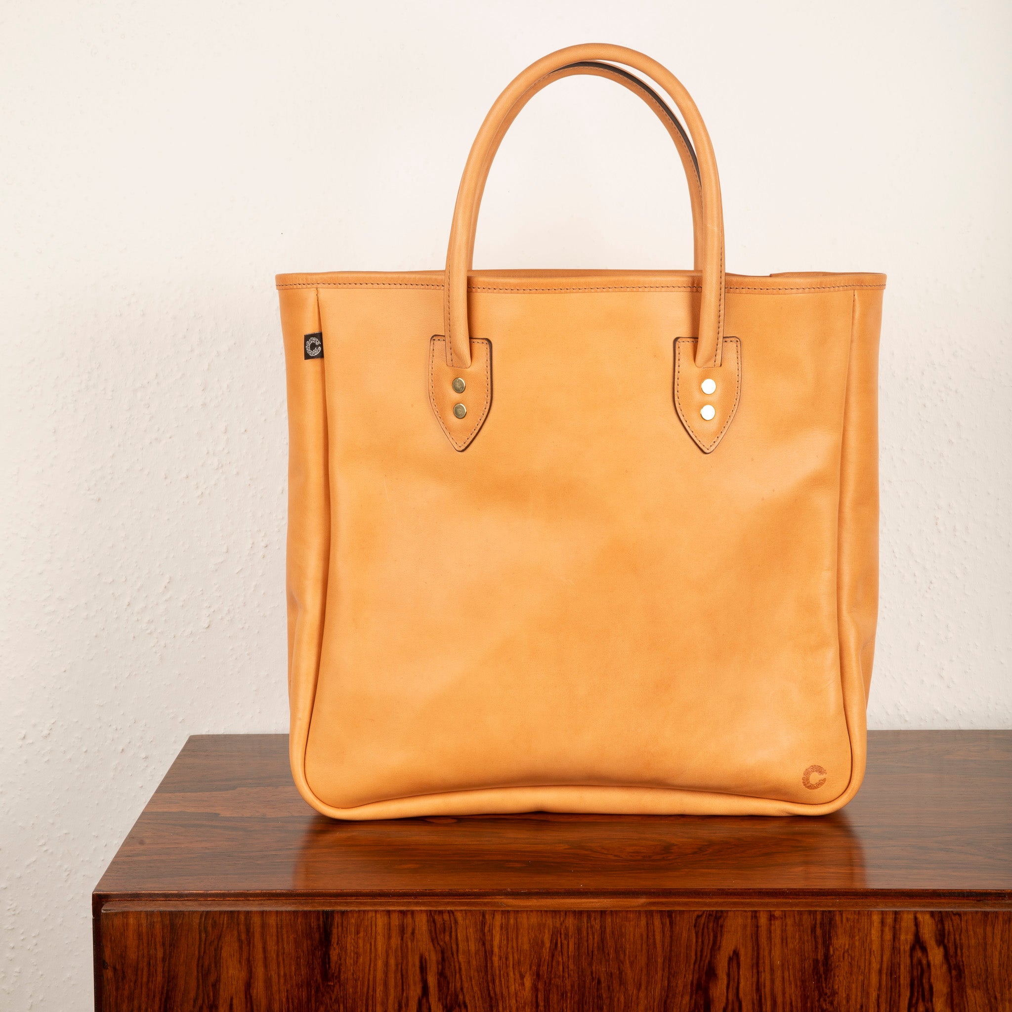 Croots Vegetable Tanned Leather Field Tote Natural – Frans Boone Store