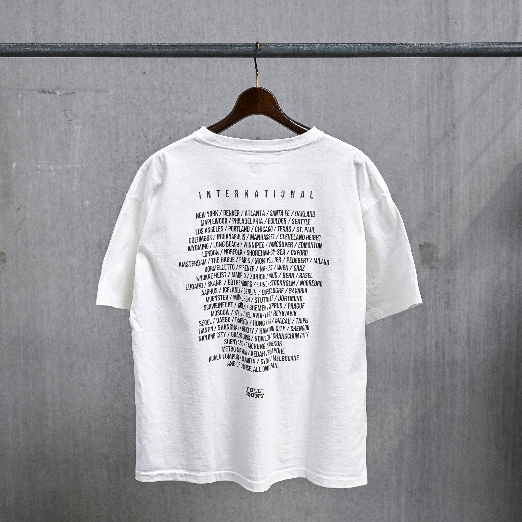 Fullcount 5504 "World Tour" T-Shirt White