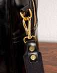 Croots Bridle Leather Traveller Black Bag