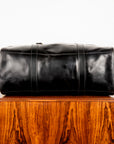 Croots Bridle Leather Traveller Black Bag