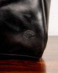 Croots Bridle Leather Traveller Black Bag