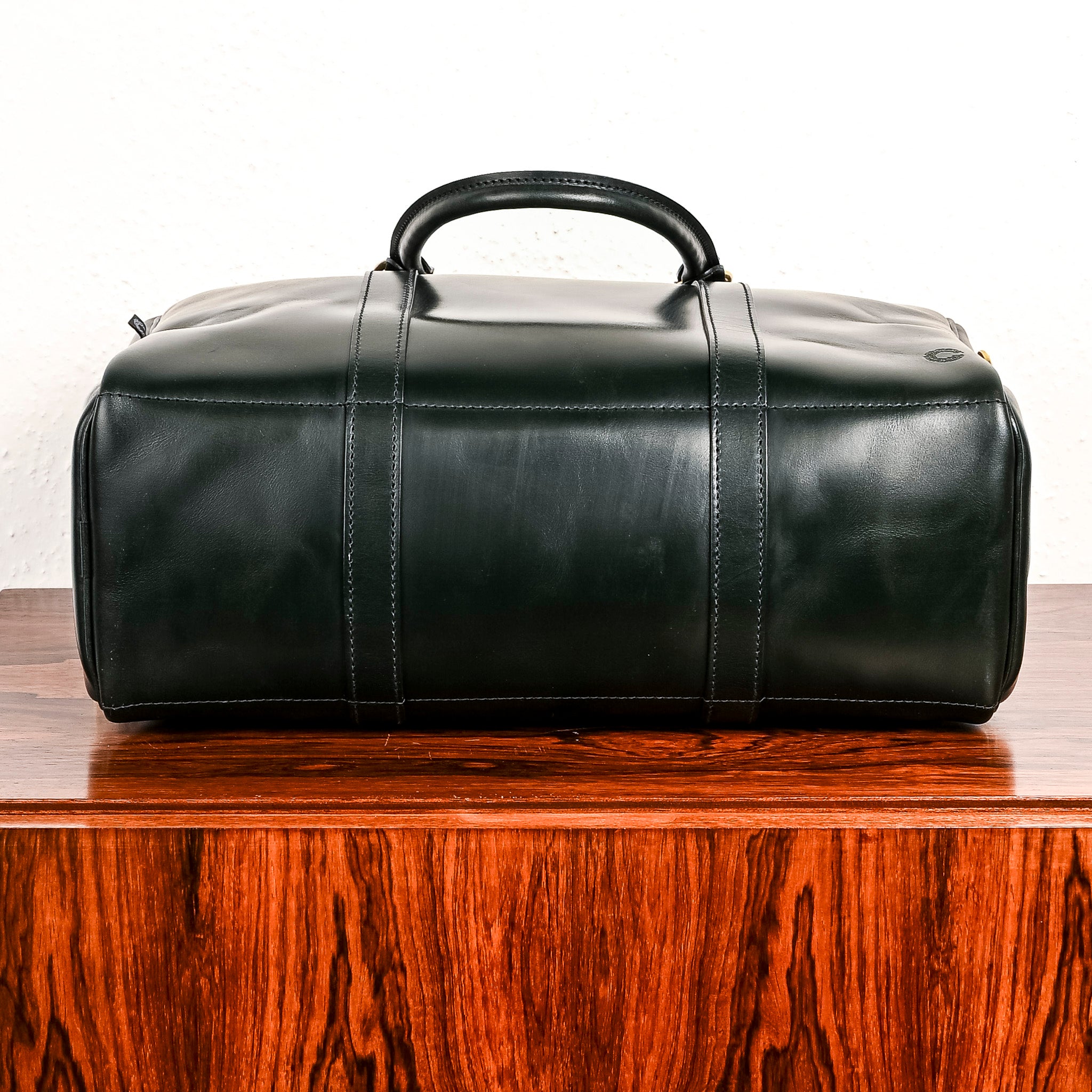 Croots Bridle Leather Traveller Racing Green Bag