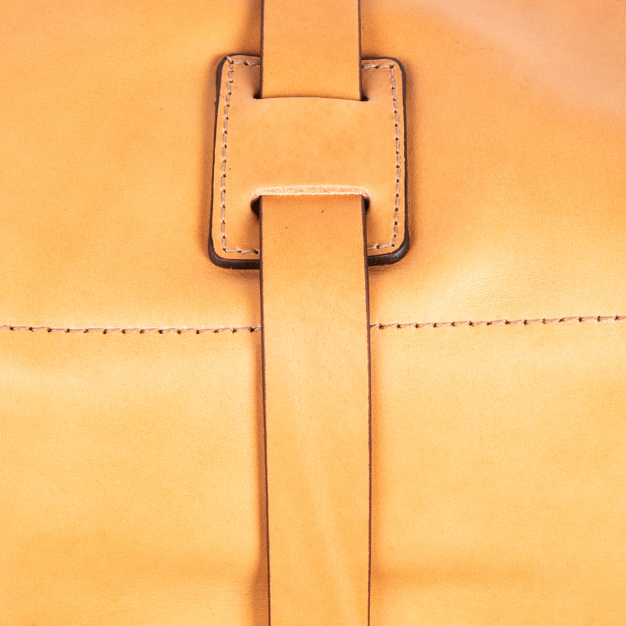 Croots Vegetable Tanned Leather Holdall Medium Natural