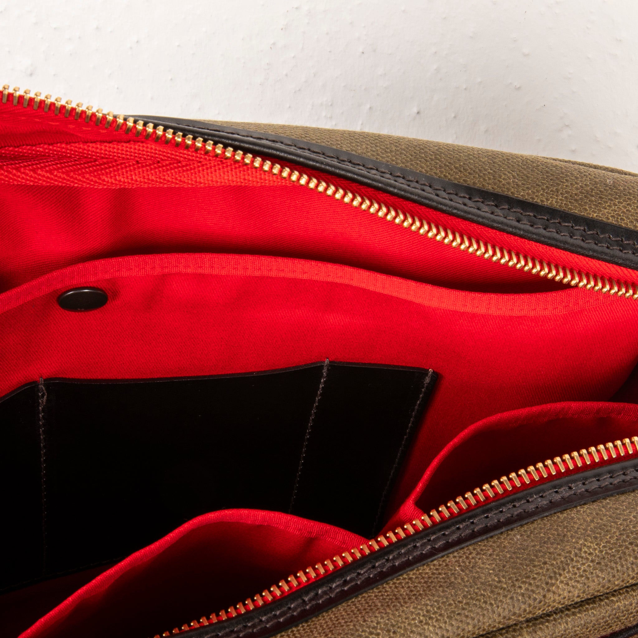 Croots Vintage Canvas Traveller Bag Olive
