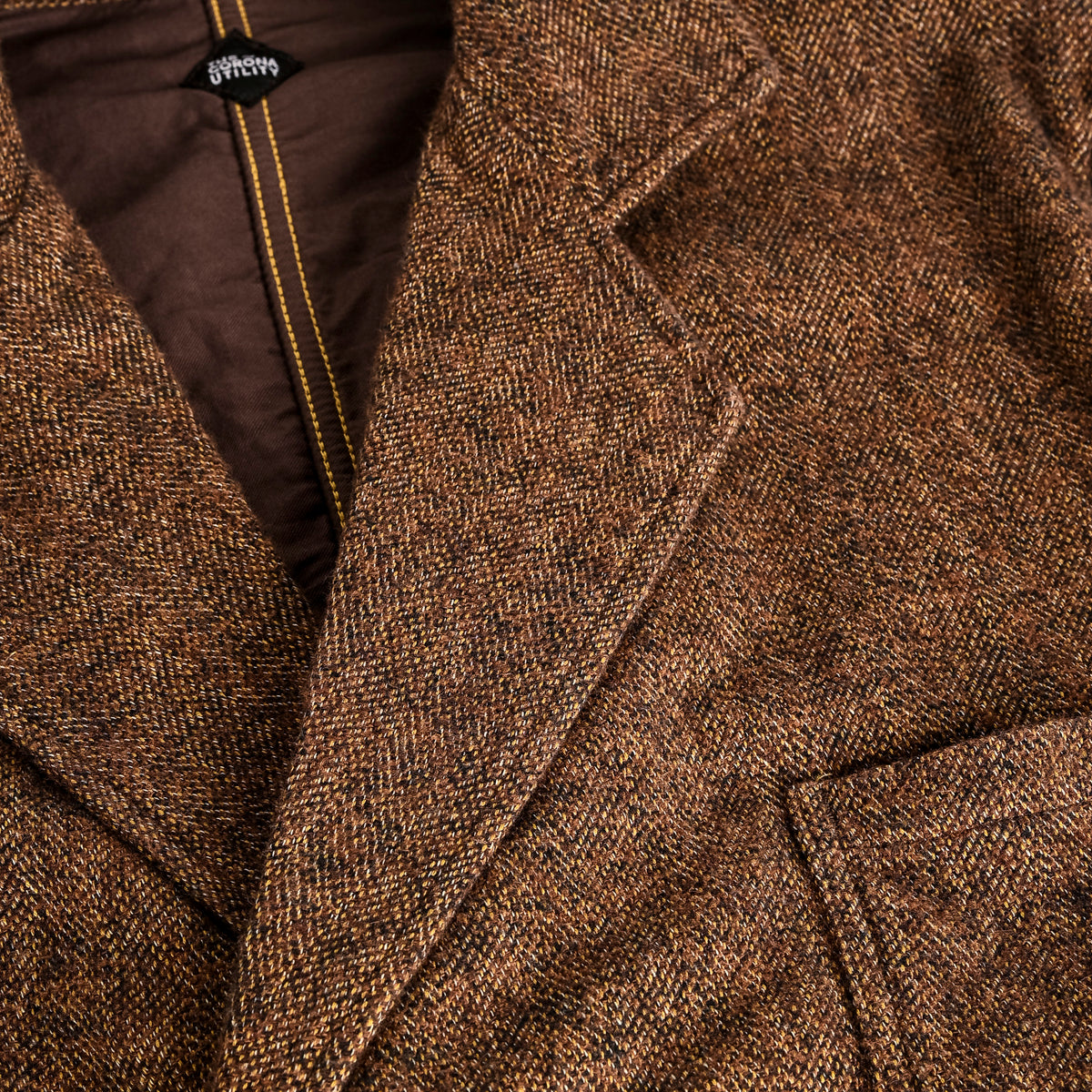 The Corona Utility CJ009 Sumit Hunter Jacket Tweedy Cotton Brown