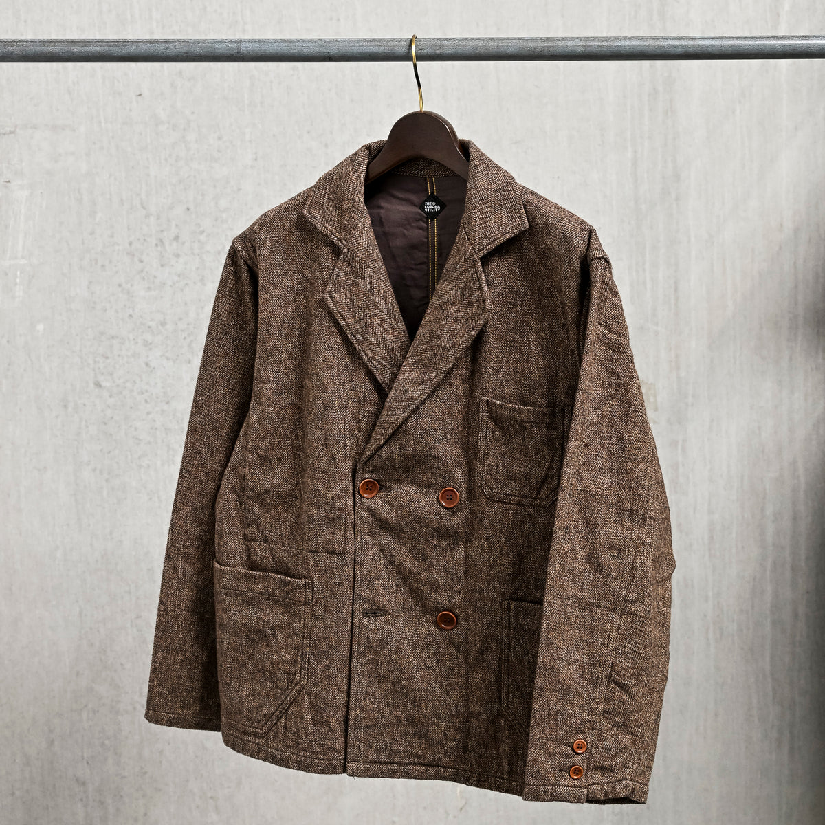 The Corona Utility CJ009 Sumit Hunter Jacket Tweedy Cotton Brown