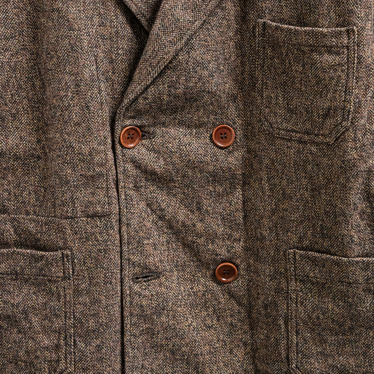 The Corona Utility CJ009 Sumit Hunter Jacket Tweedy Cotton Brown