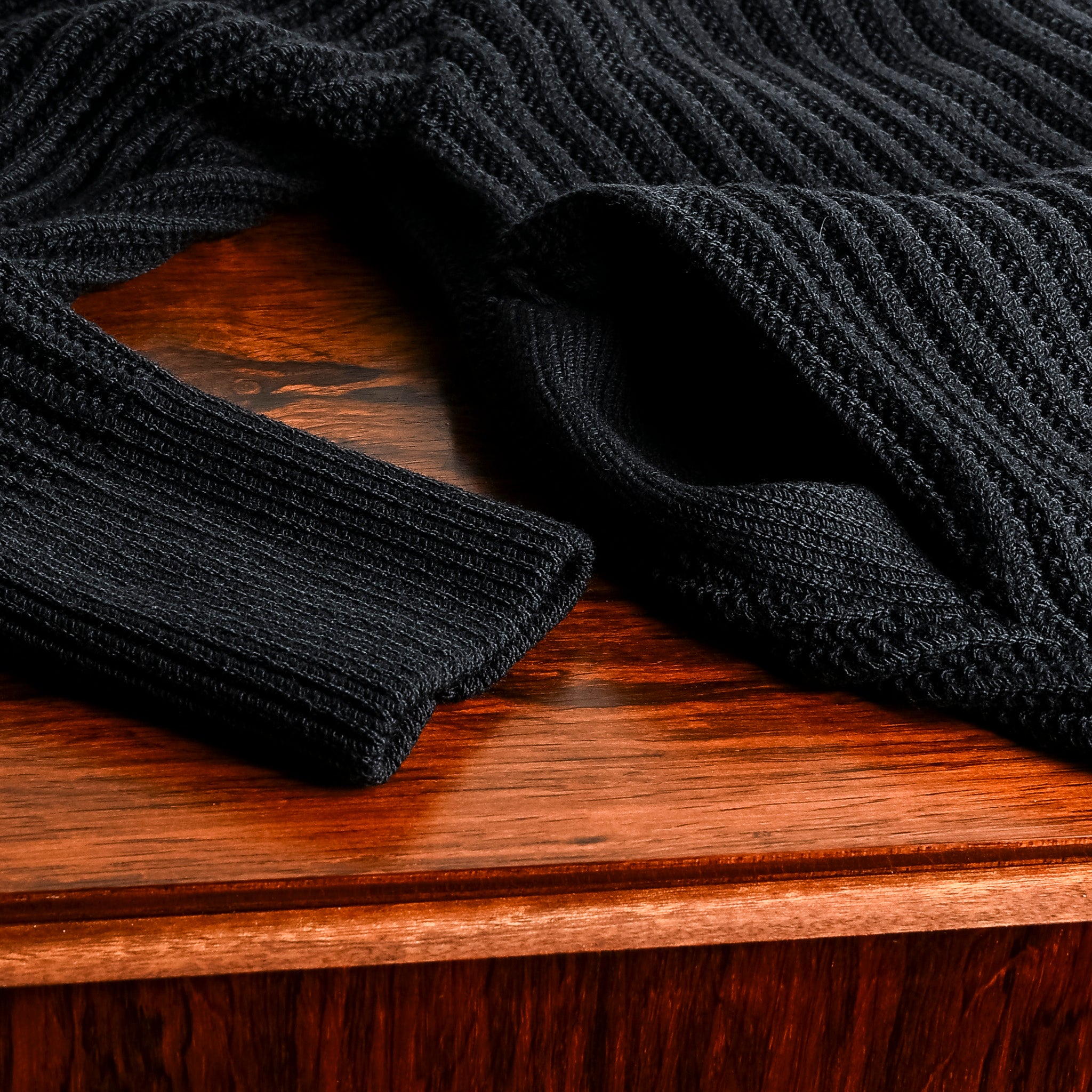 Olde H & Daughter Twist Wool Half Zip Mid Nite – Frans Boone Store
