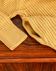 Olde H & Daughter Twist Wool Half Zip Straw