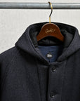 The Corona Utility Up Duster Parka Coat Beach Pile Navy