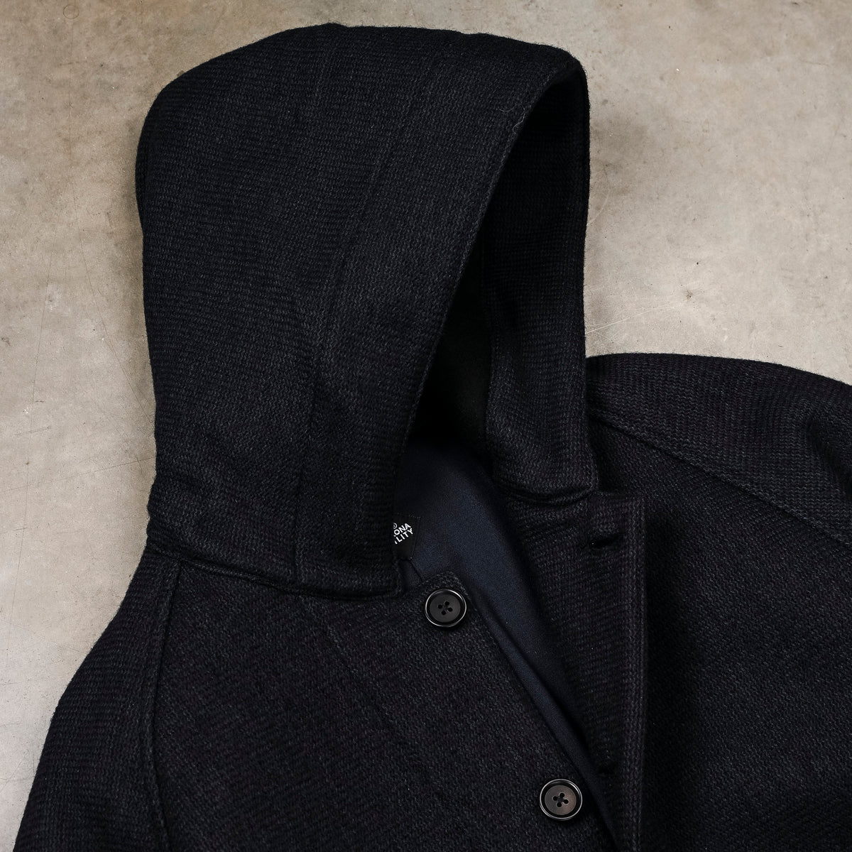 The Corona Utility Up Duster Parka Coat Beach Pile Navy