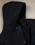 The Corona Utility Up Duster Parka Coat Beach Pile Navy