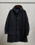 The Corona Utility Up Duster Parka Coat Beach Pile Navy