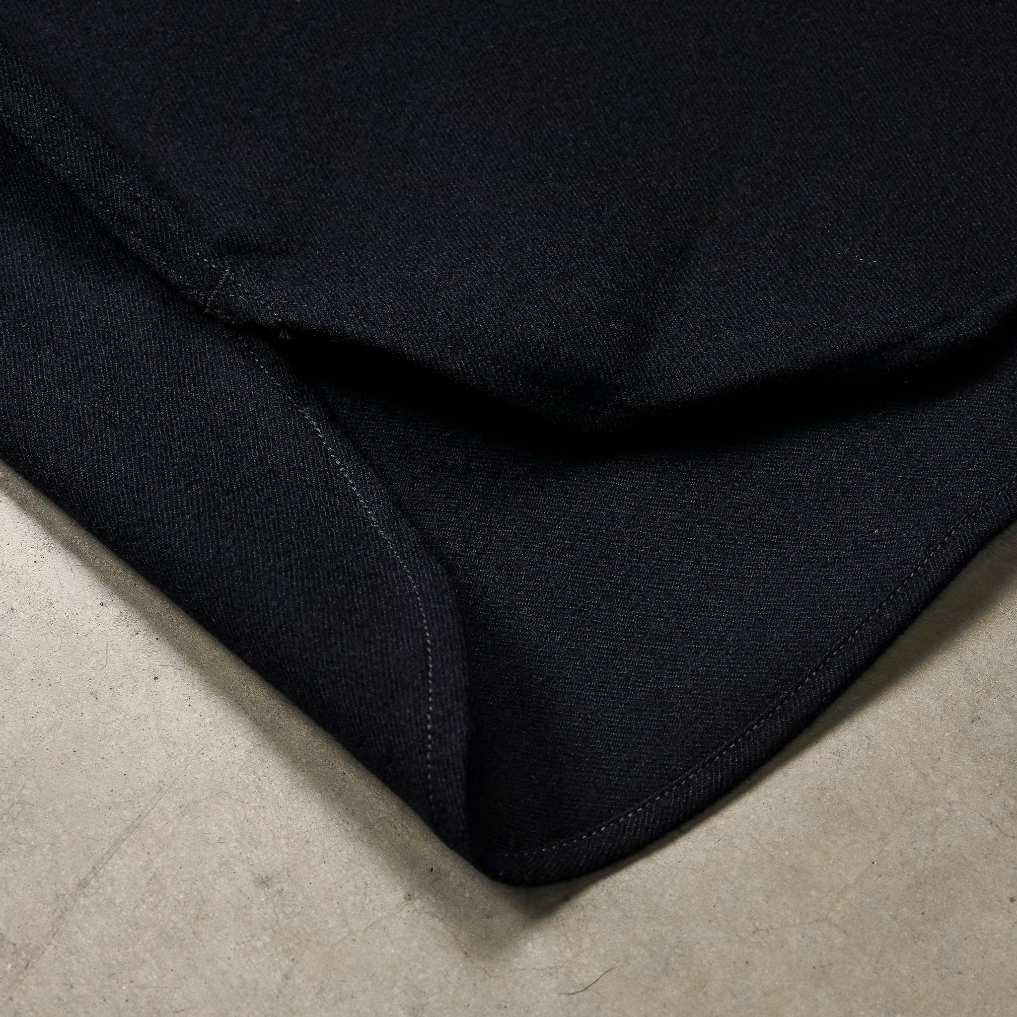 The Real McCoy's U.S.N. Wool Blue Flannel Shirt Navy