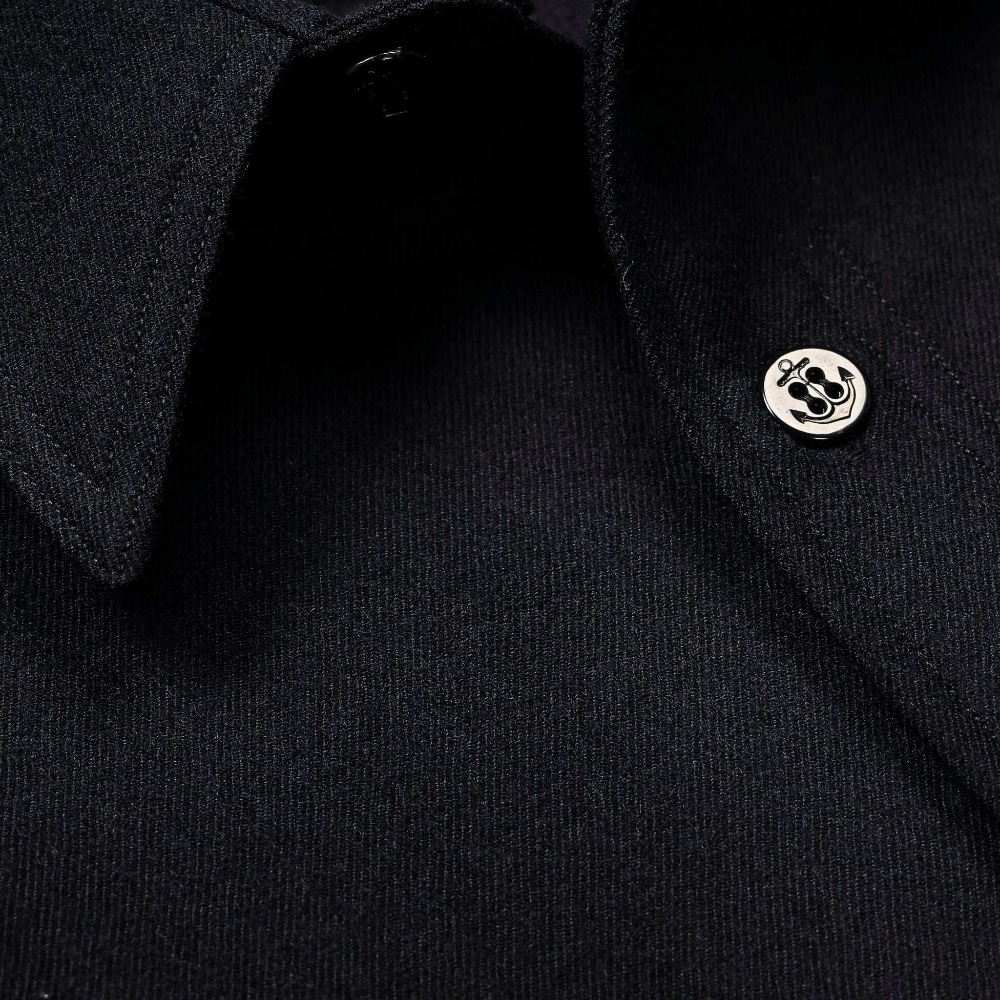 The Real McCoy's U.S.N. Wool Blue Flannel Shirt Navy