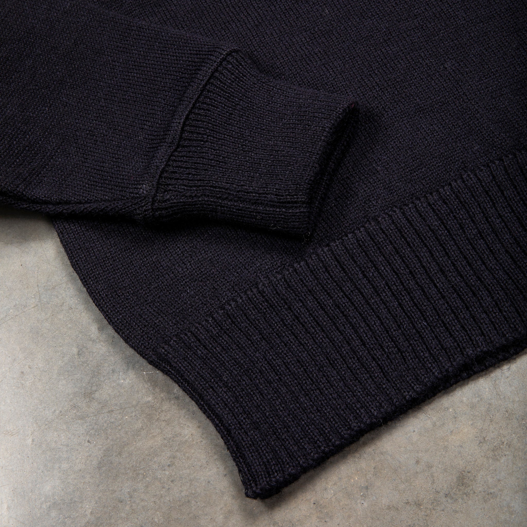 The Real McCoy&#39;s U.S.N. Blue Wool Jersey