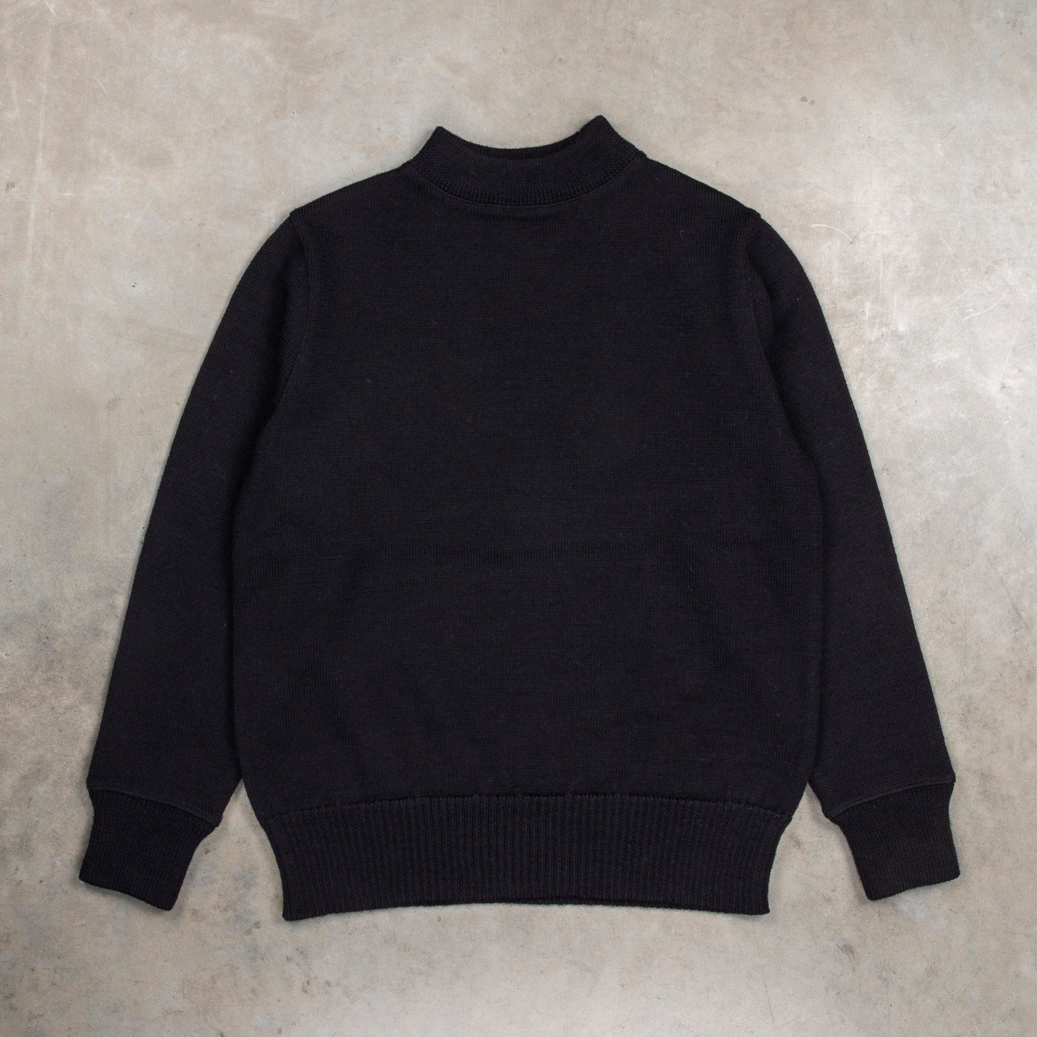 The Real McCoy&#39;s U.S.N. Blue Wool Jersey