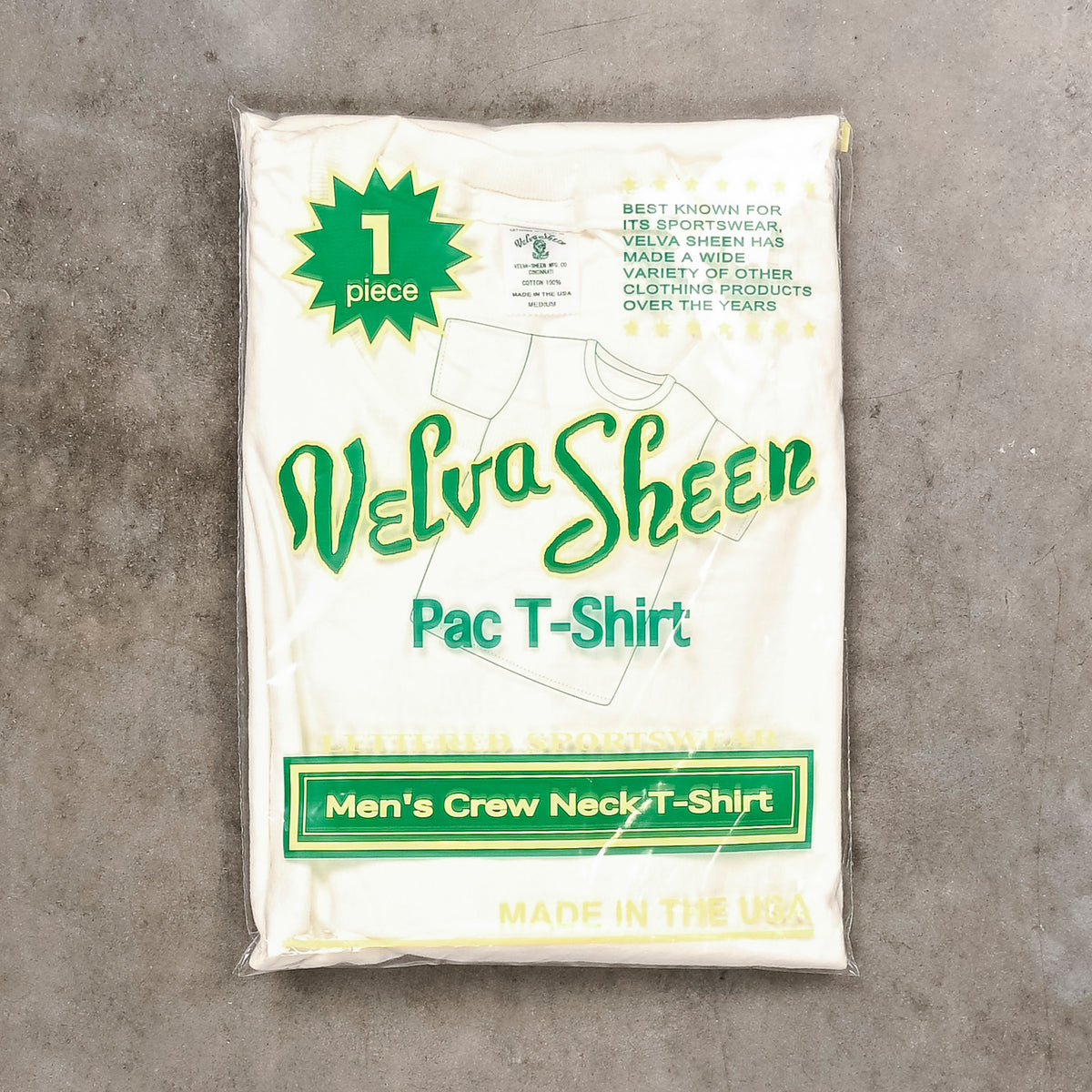 Velva Sheen 1-Pack Tee Dyed White – Frans Boone Store