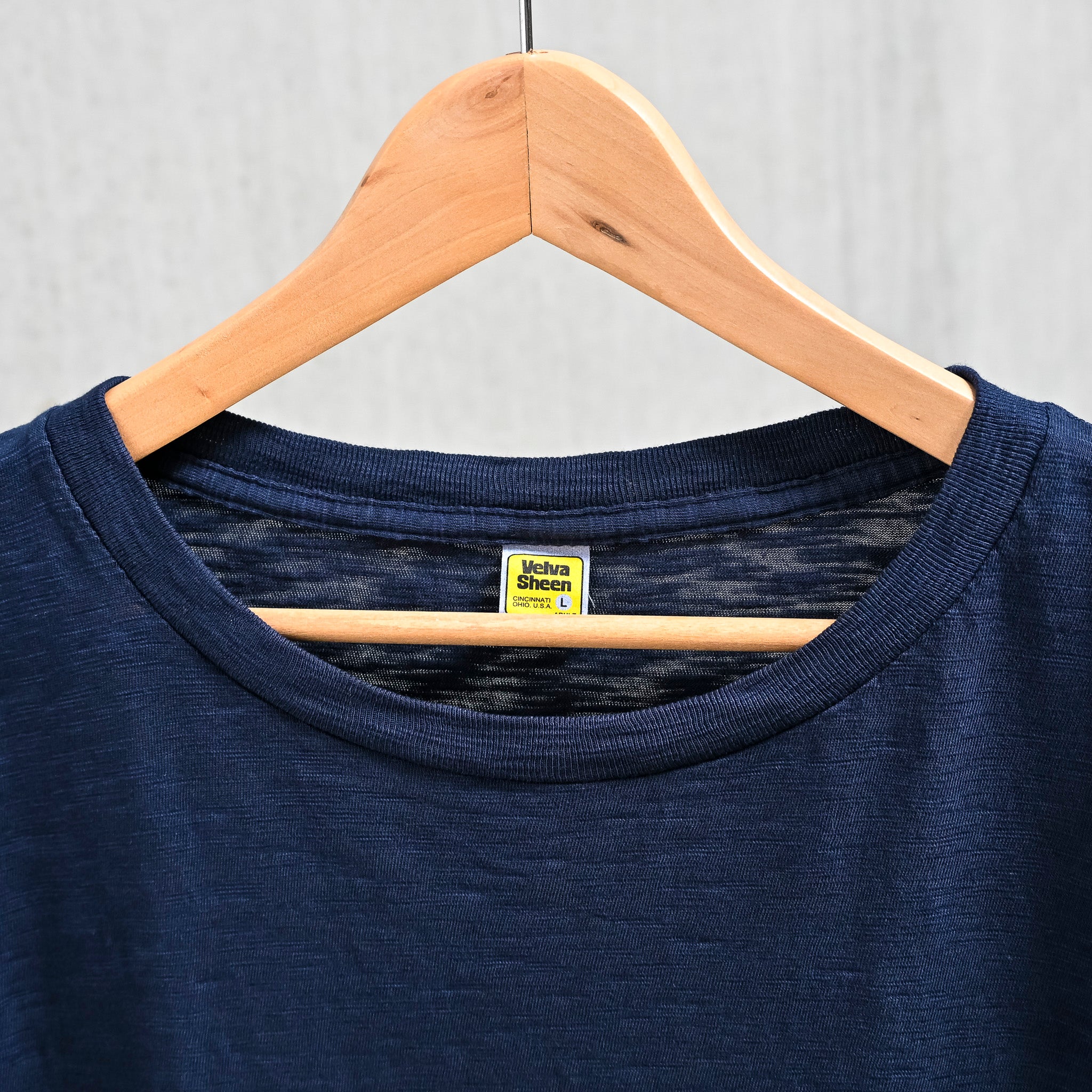 Velva Sheen Roll Tee in Navy