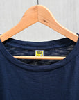 Velva Sheen Roll Tee in Navy