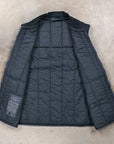 Stone Island Ghost Cotton Linen Canvas Quilted-TC Vest Slate Blue
