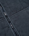 Stone Island Ghost Cotton Linen Canvas Quilted-TC Vest Slate Blue