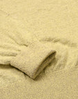 Olde H & Daughter Linen Silk Plain Stitch V-Neck Meadow