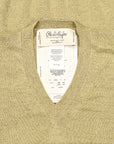 Olde H & Daughter Linen Silk Plain Stitch V-Neck Meadow