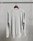 Olde H & Daughter Linen Silk Plain Stitch V-Neck Salt