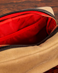 Croots Vintage Canvas Wash Bag Sand