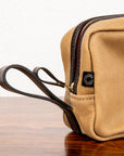 Croots Vintage Canvas Wash Bag Sand
